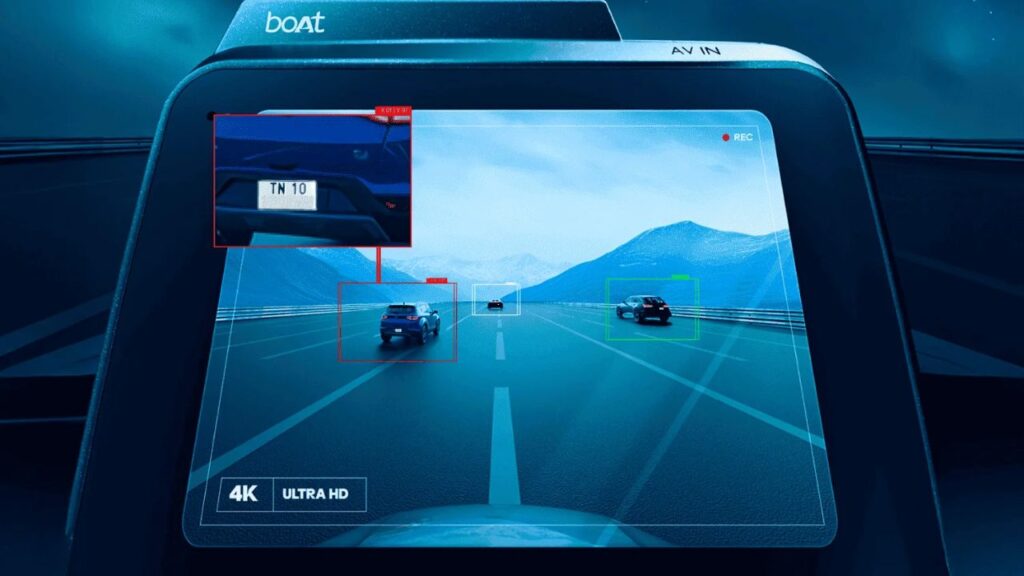boAt HIVE Dashcam F1, Flagship With ADAS and Dual Cameras
